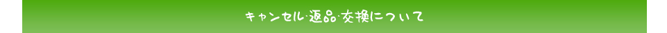 キャンセル・返品・交換について
