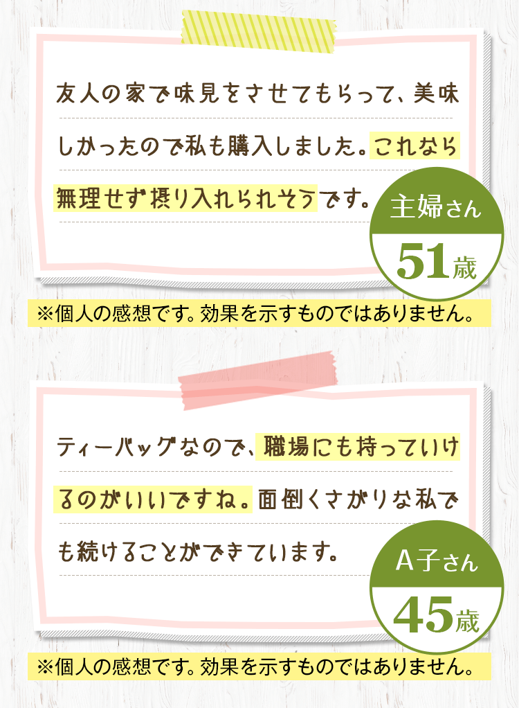 これなら無理せず摂り入れられそうです。職場に持っていけるのがいいですね。